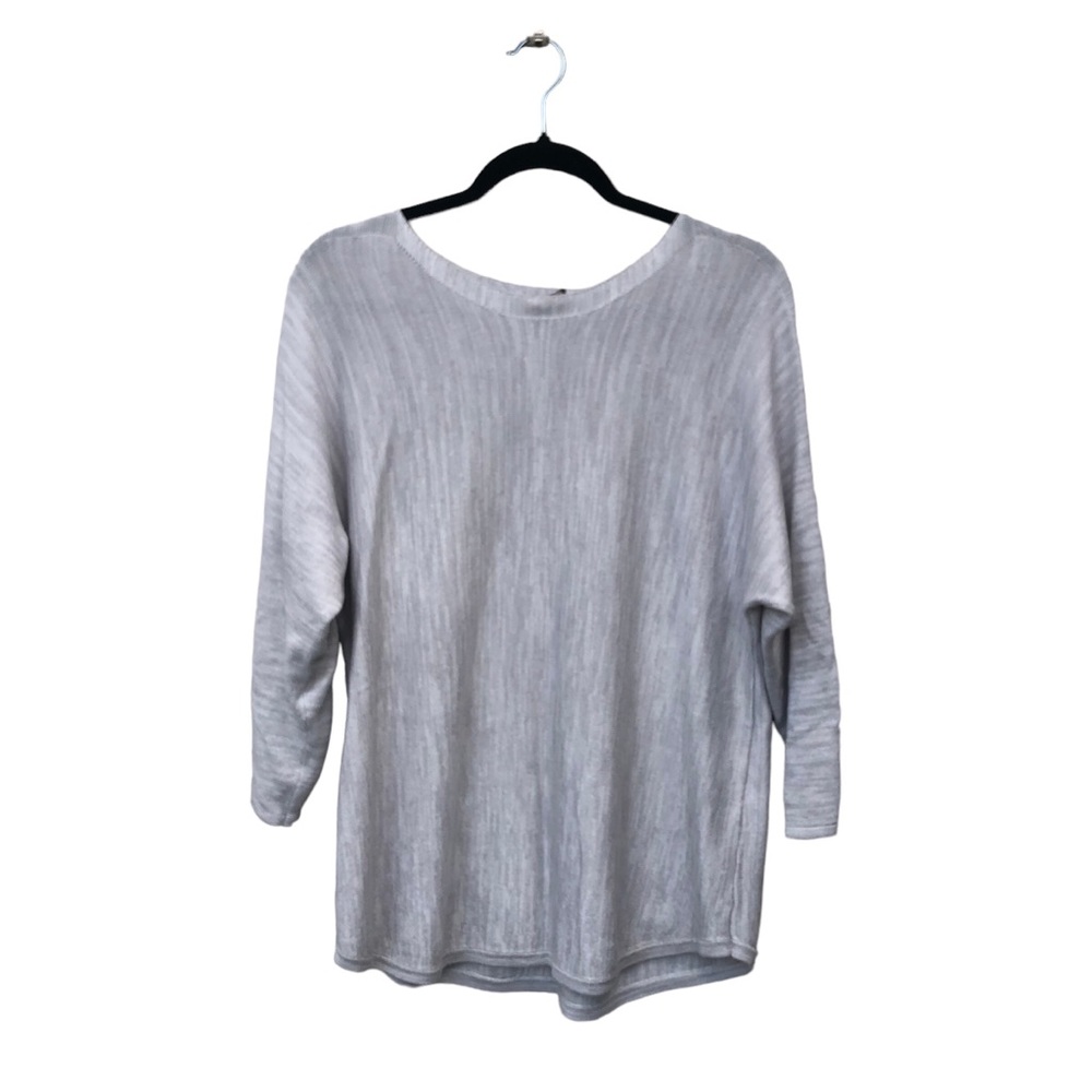 Chicos Soft Silver Gray Sweater size 12 - Picture 3 of 8